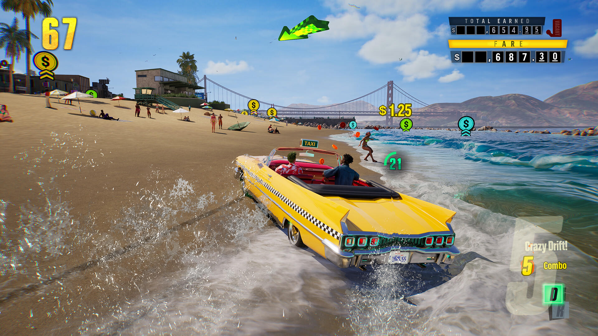 Crazy Taxi: World Tour Game Screenshot