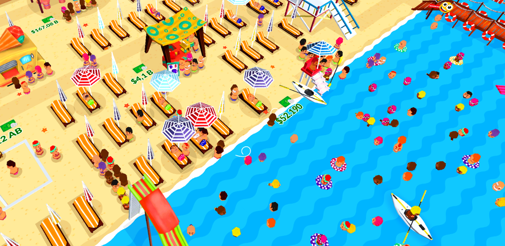 Banner of Beach Club Tycoon : Idle Game 1.1.8