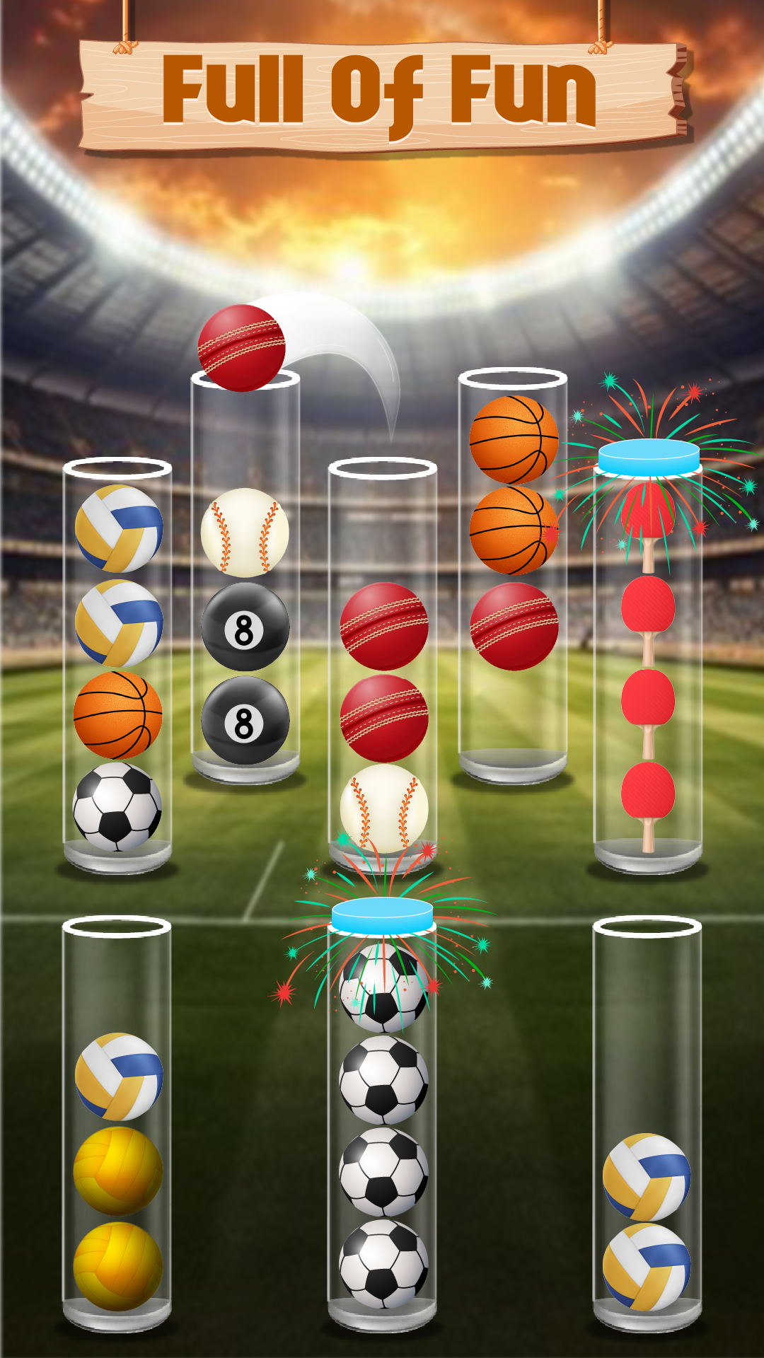 Sports Games Sorting Puzzle Game Screenshot