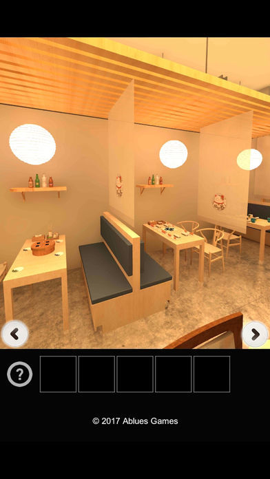 Screenshot of Escape from the delicious sushi shop.