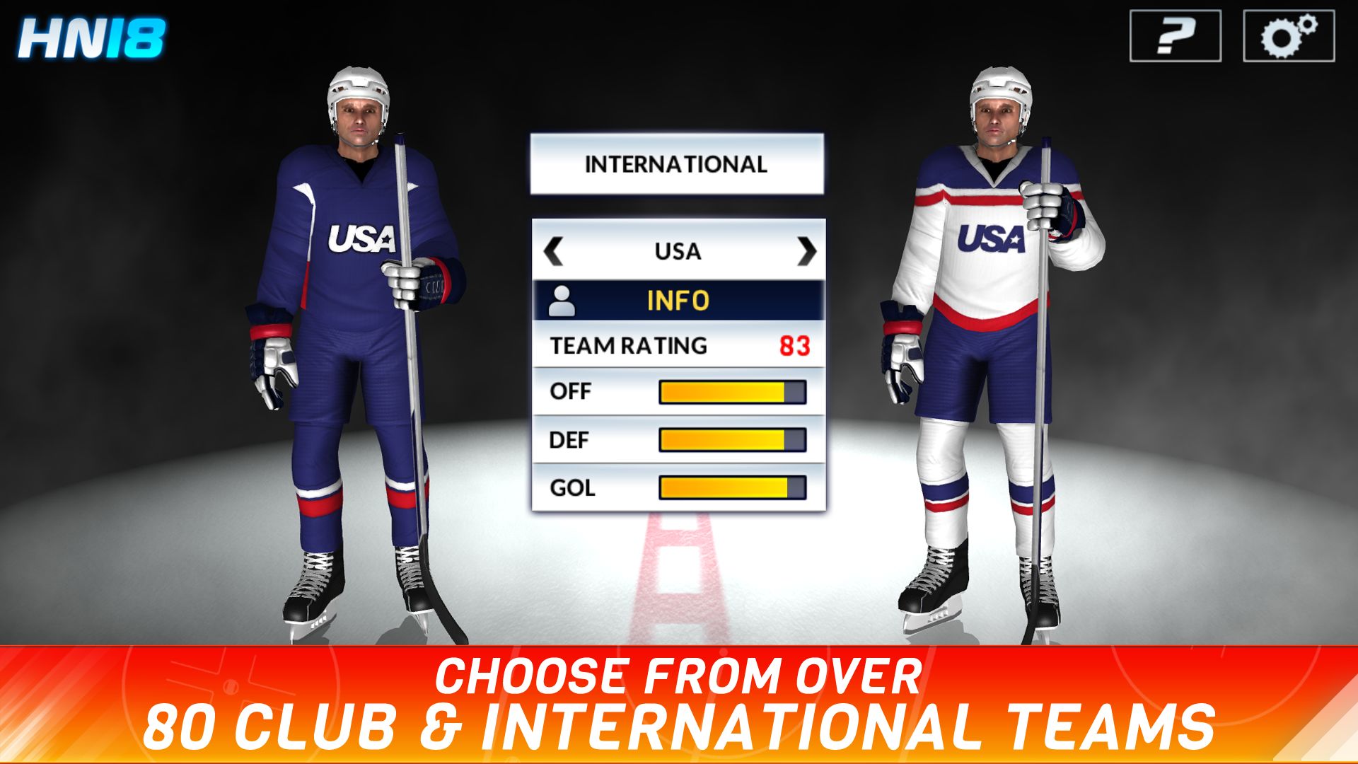 Screenshot of Hockey Nations 18