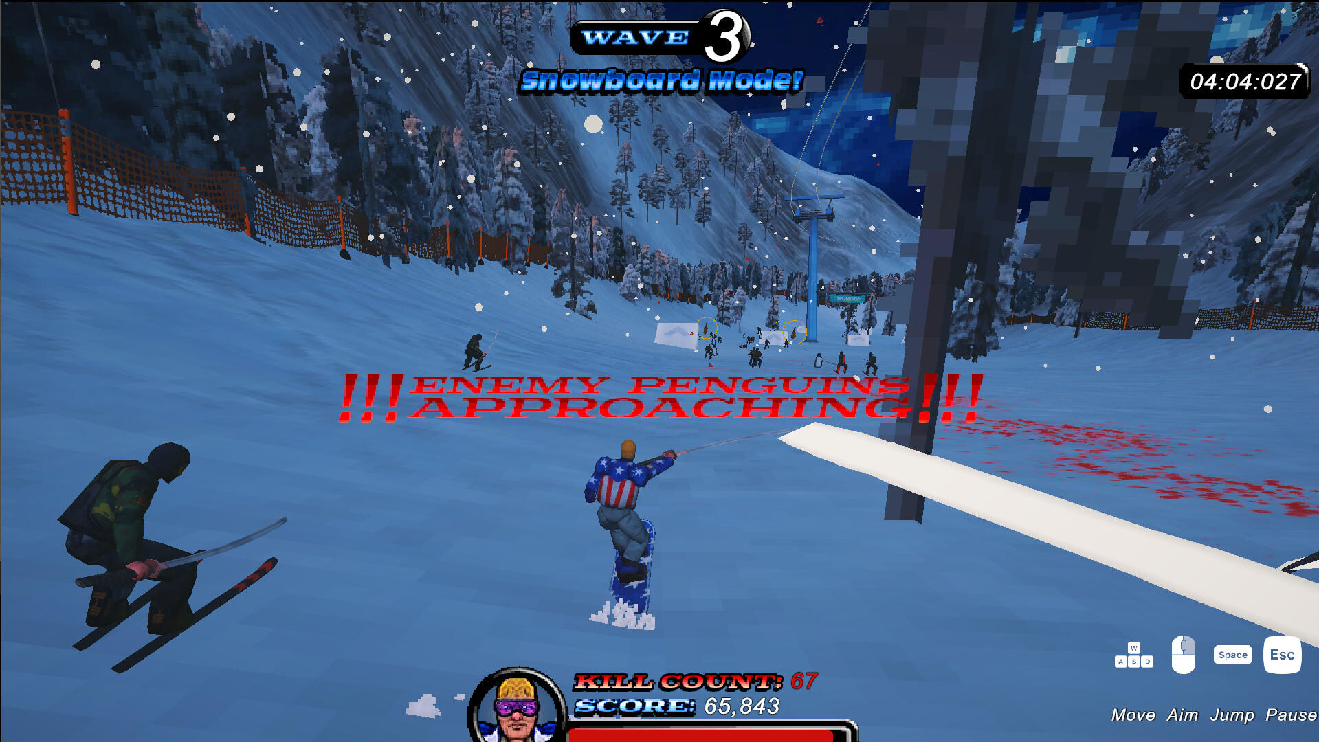 Screenshot of Red Snow