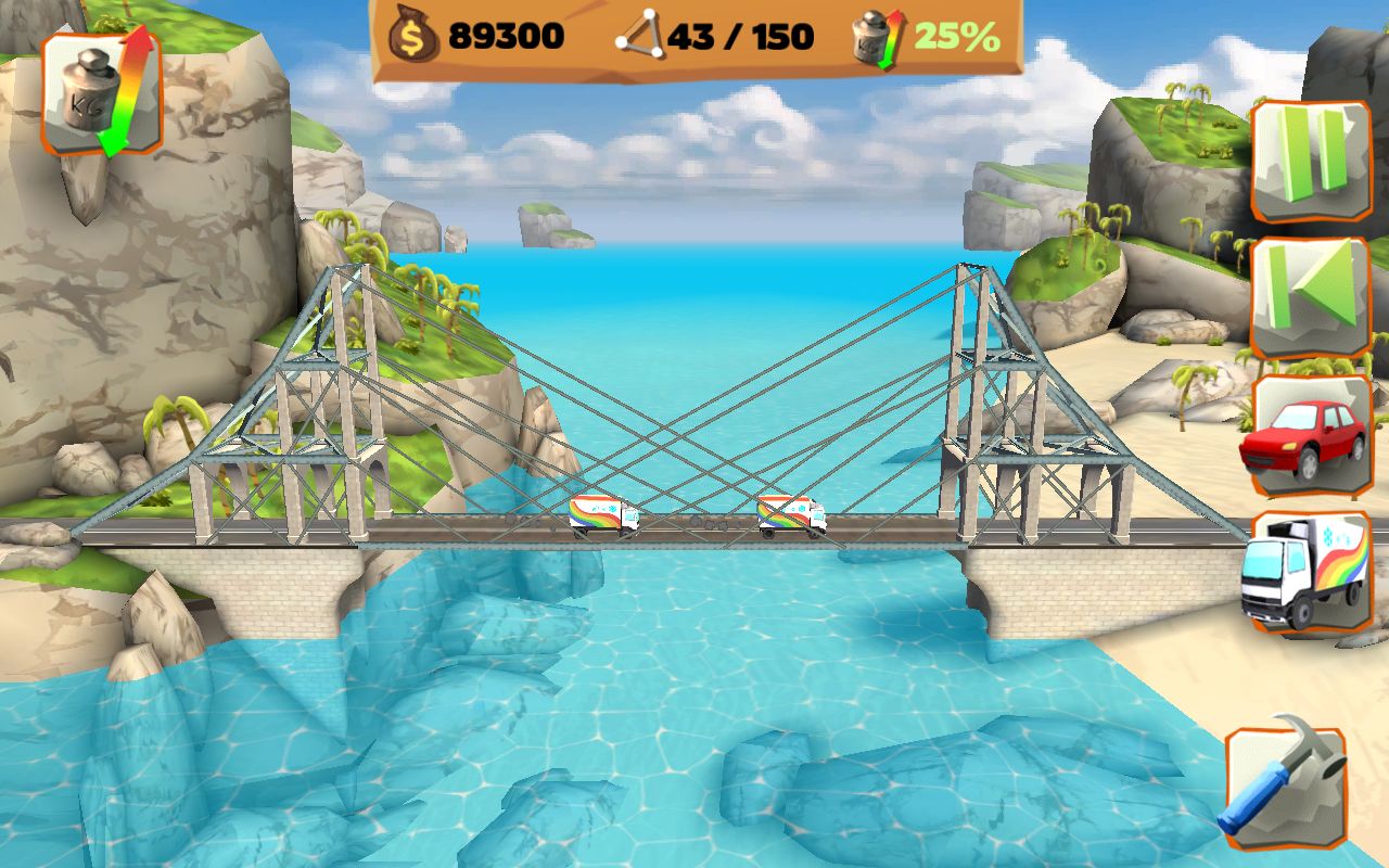 Screenshot of Bridge Constructor Playground FREE