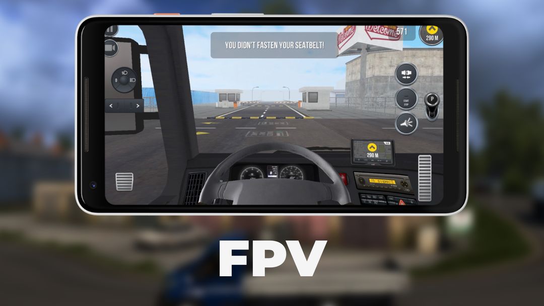 Screenshot of Professional bus and truck driver