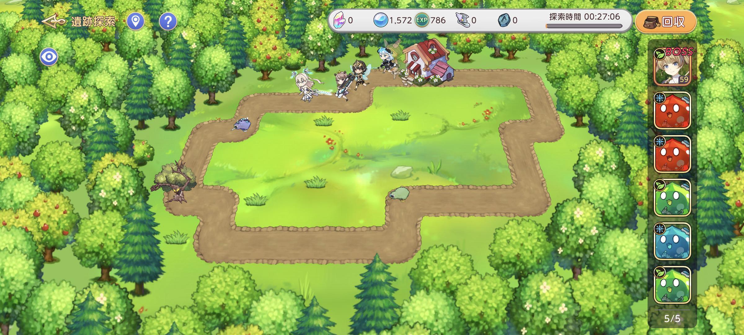 Screenshot of ユグドラリバース 戦略的アニメRPG