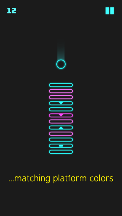 Neon Descent Game Screenshot