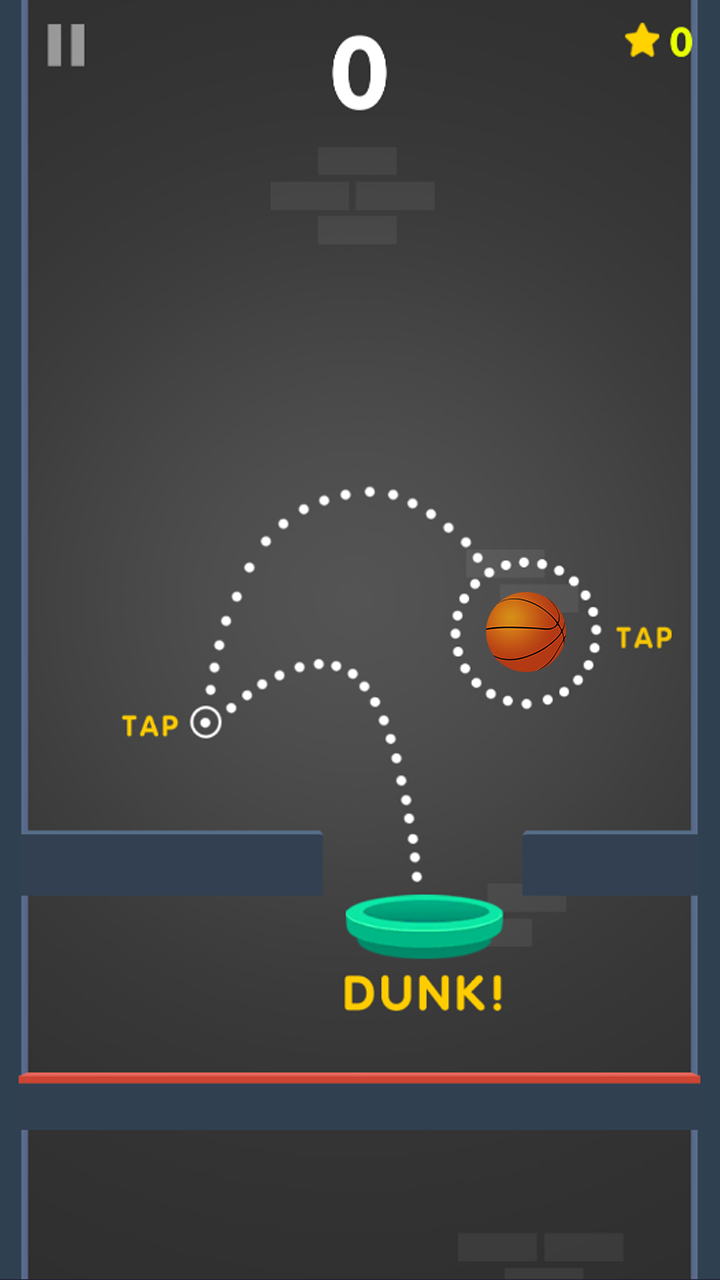 Screenshot 1 of I-tap ang I-tap ang Dunk: Dunk Shot 1.0.6