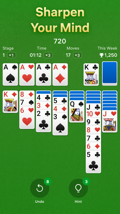 Скриншот игры Solitaire – Classic Card Games