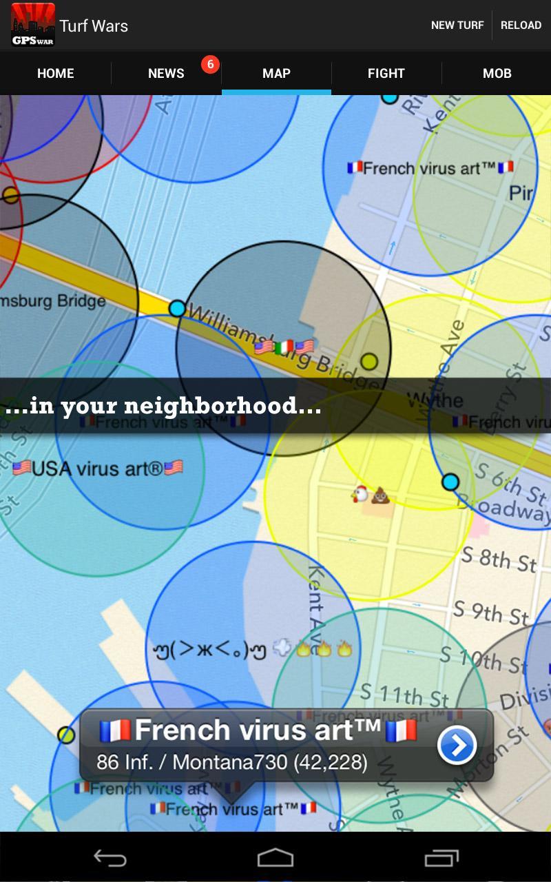Screenshot 6 of Turf Wars – GPS-Based Mafia! 1.57