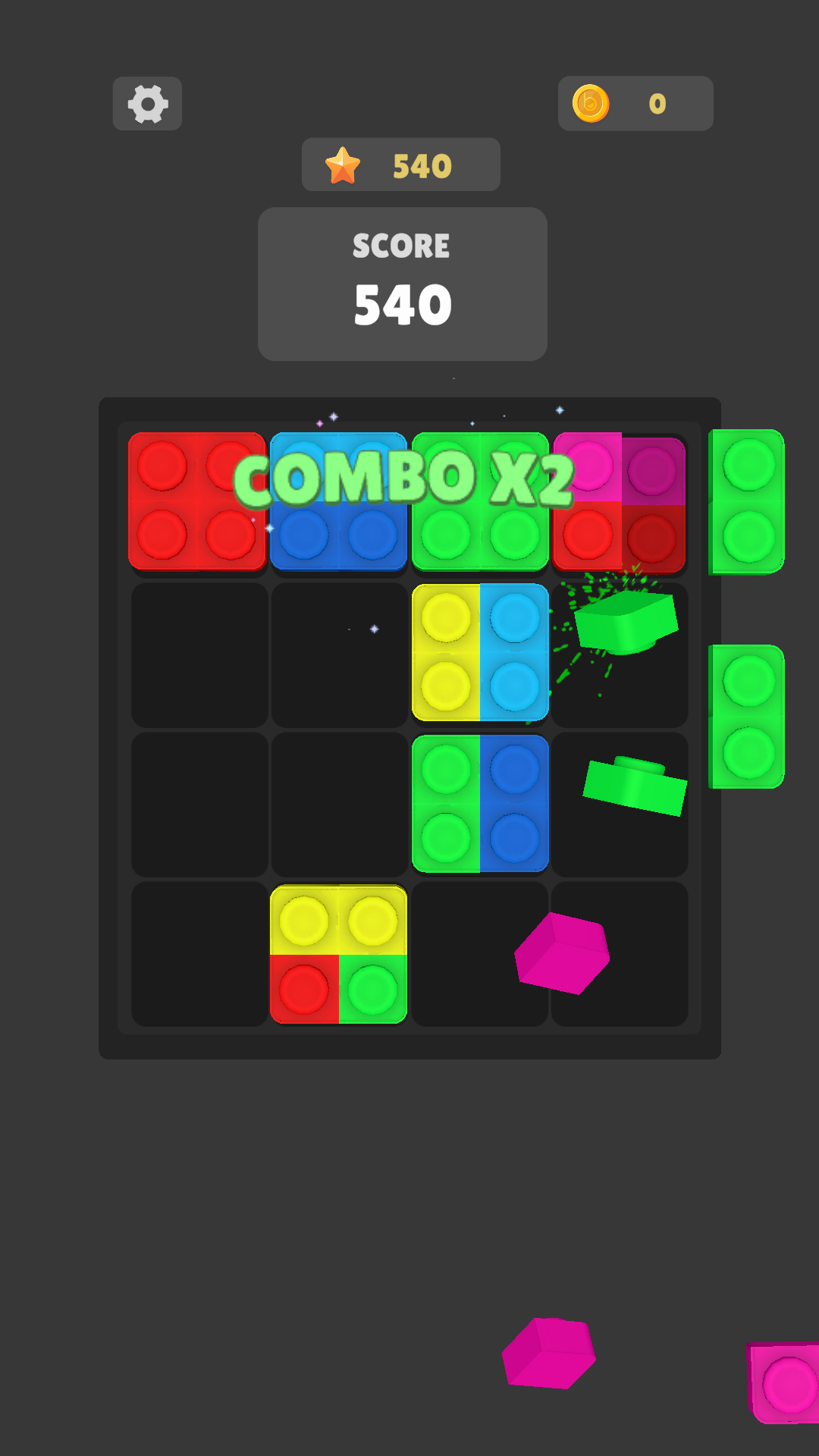 Swipe Blast: Color Merge ゲームのスクリーンショット