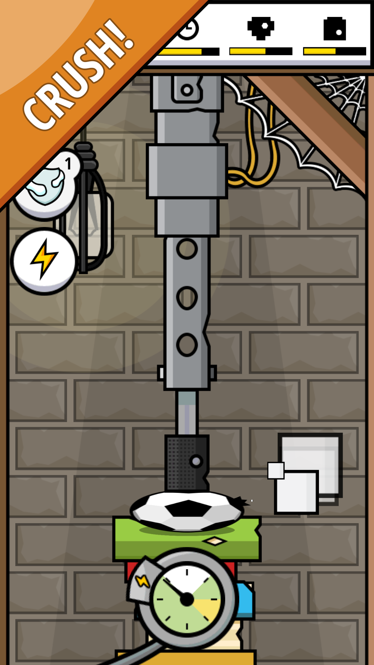 Hydraulic Press Pocket Game Screenshot