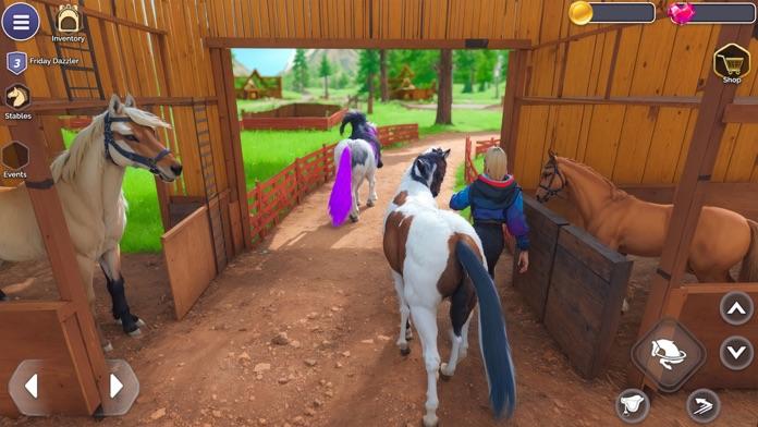 Captura de Tela do Jogo My Fantasy Horse Care Academy