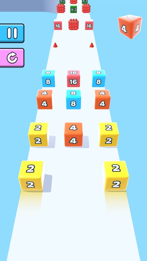 Jelly Run 2048 screenshot game