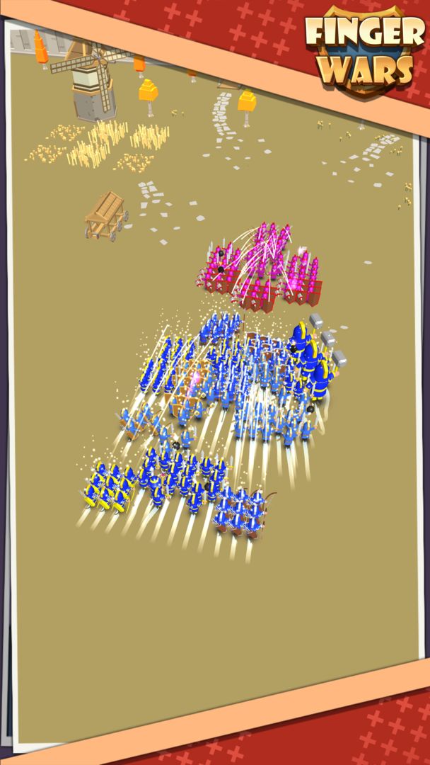 Screenshot of Finger Wars- Tap and Merge your troops!