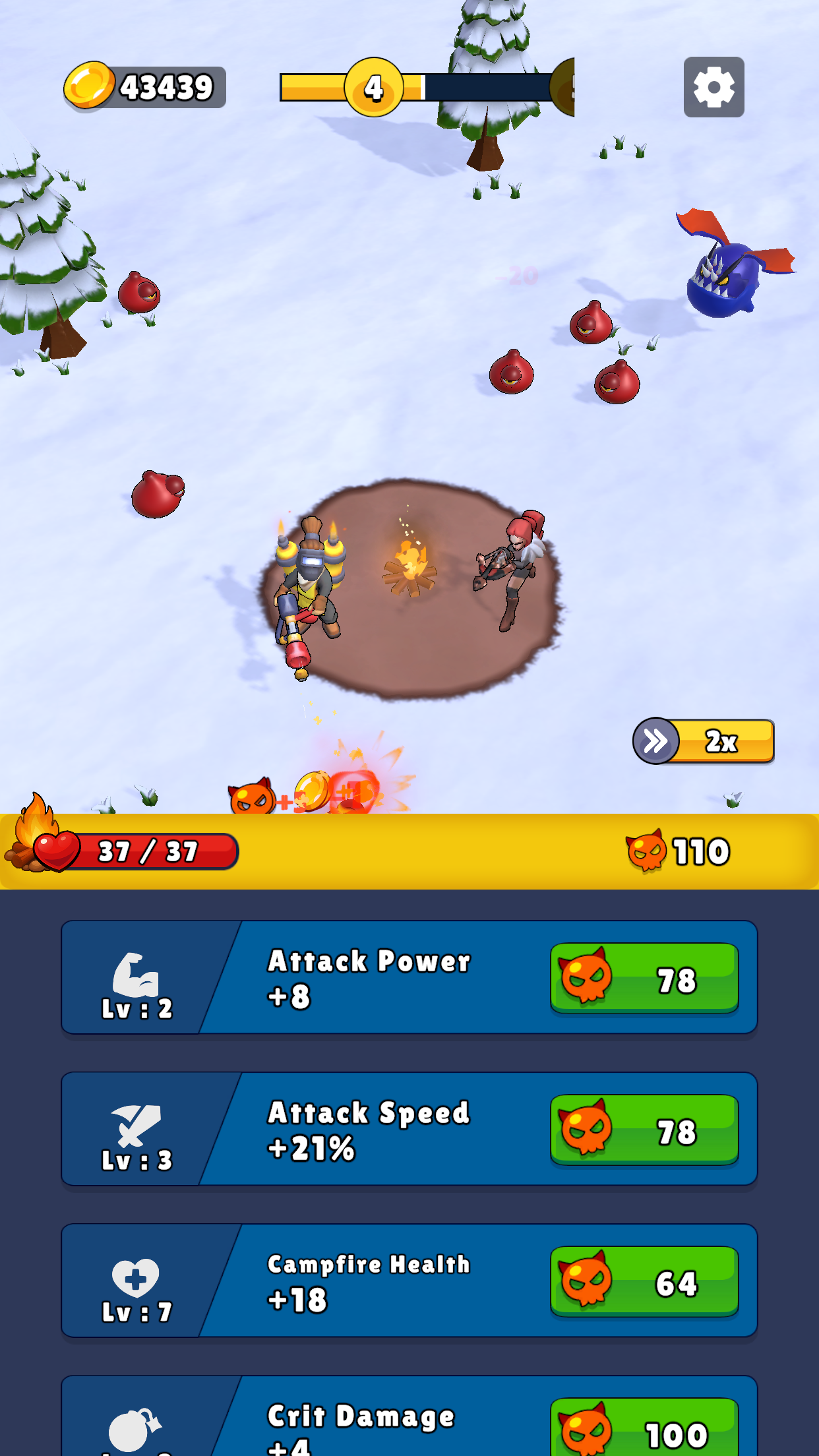 Defend The Fire ภาพหน้าจอเกม