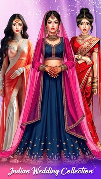 Indian Fashion Makeup Dress up Game Screenshot