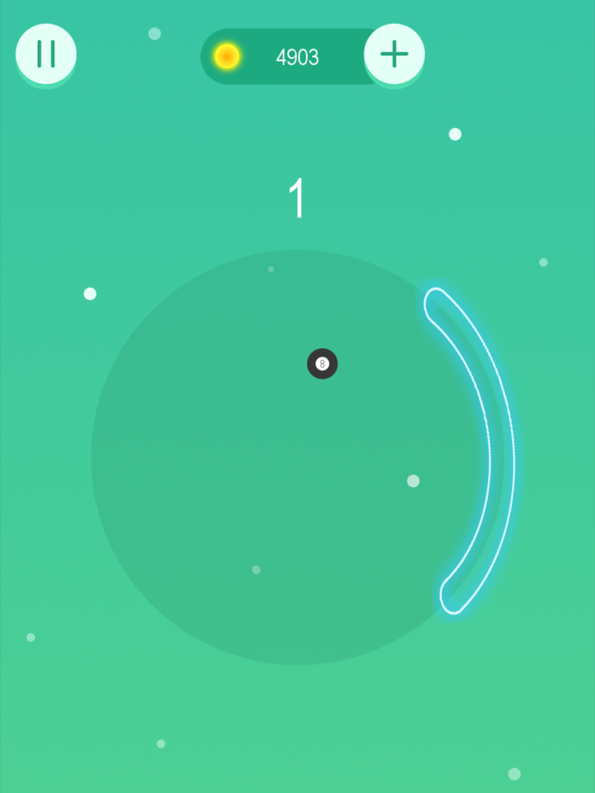 Wrist Pong Game Screenshot