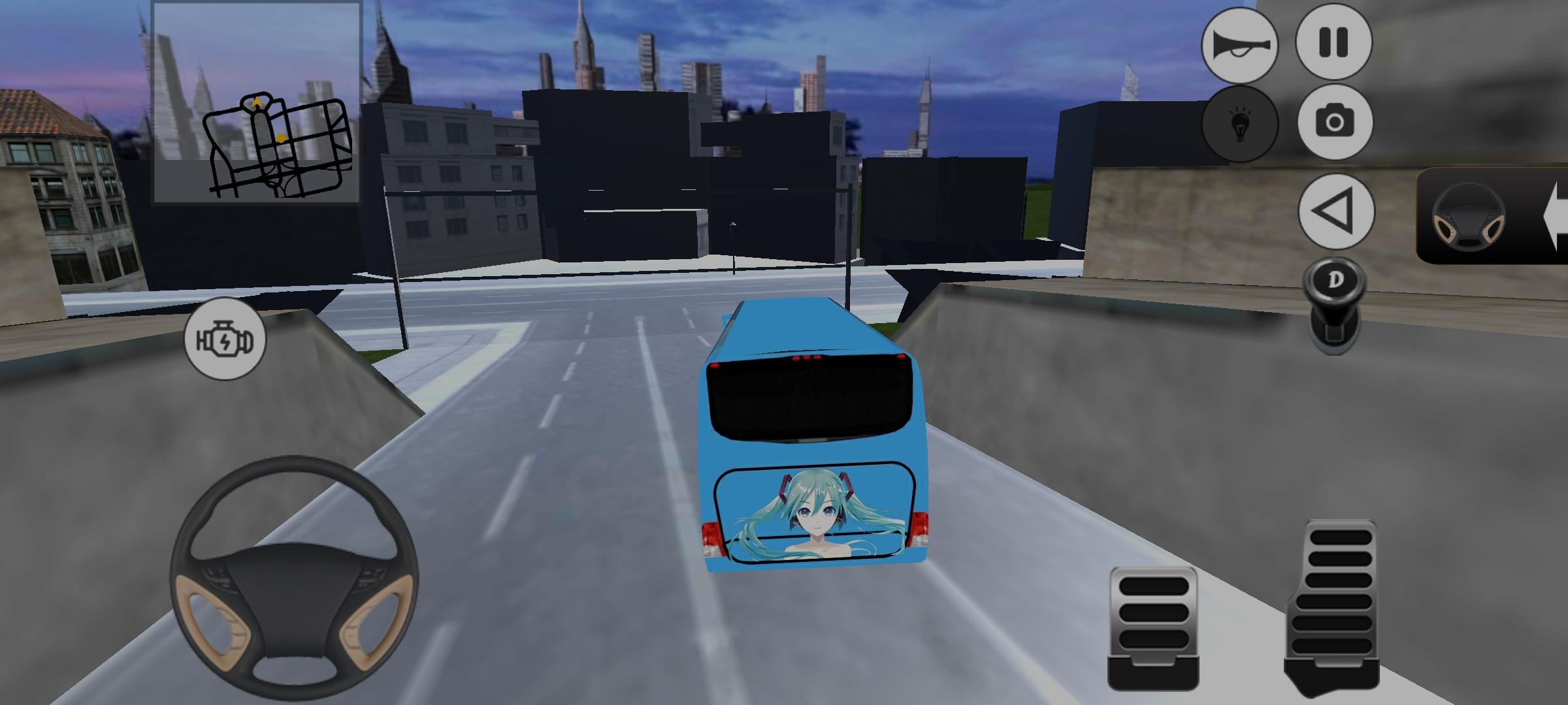 Bus Driving Simulator 3D ゲームのスクリーンショット