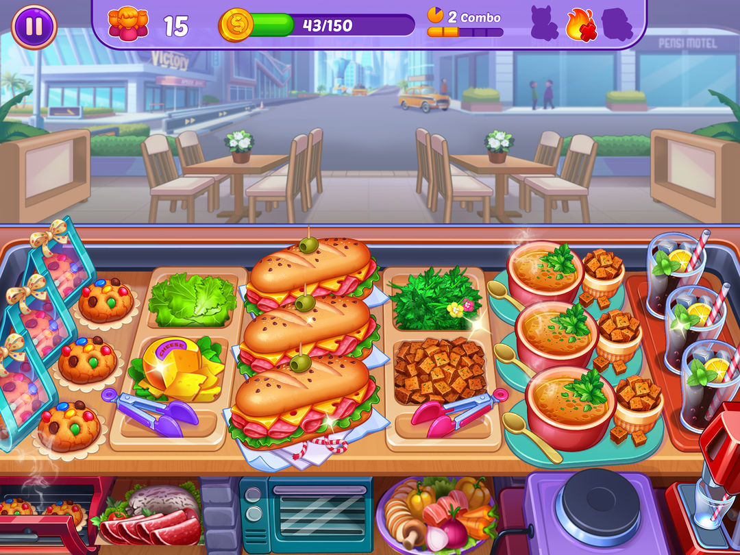 Cooking Crush - 餐廳烹飪遊戲遊戲截圖