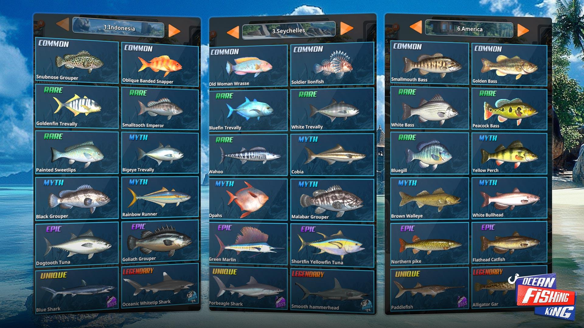 Ocean Fishing King Game Screenshot