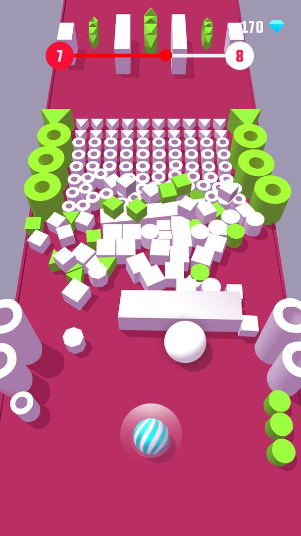 Screenshot of Color Push - Protect the ball 3D!