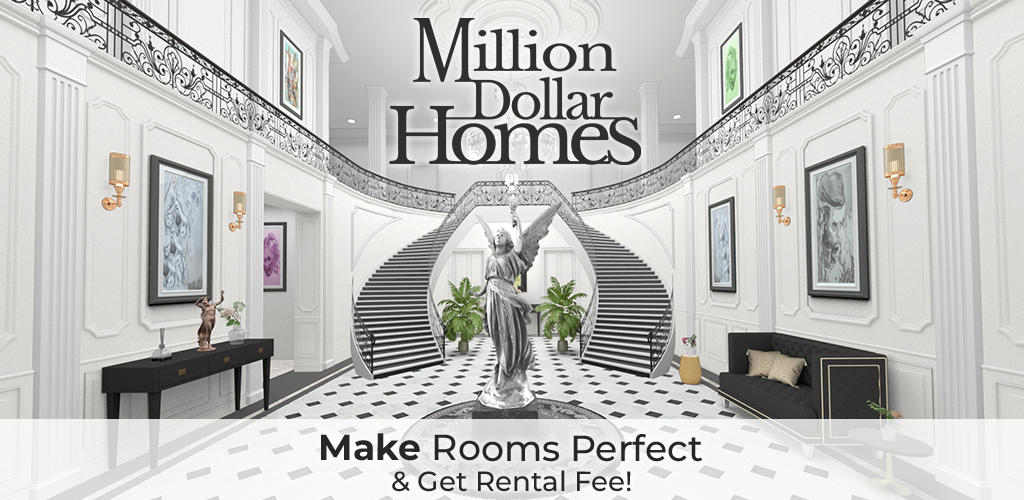 Banner of Million Dollar Homes  - Design & Puzzle Games 