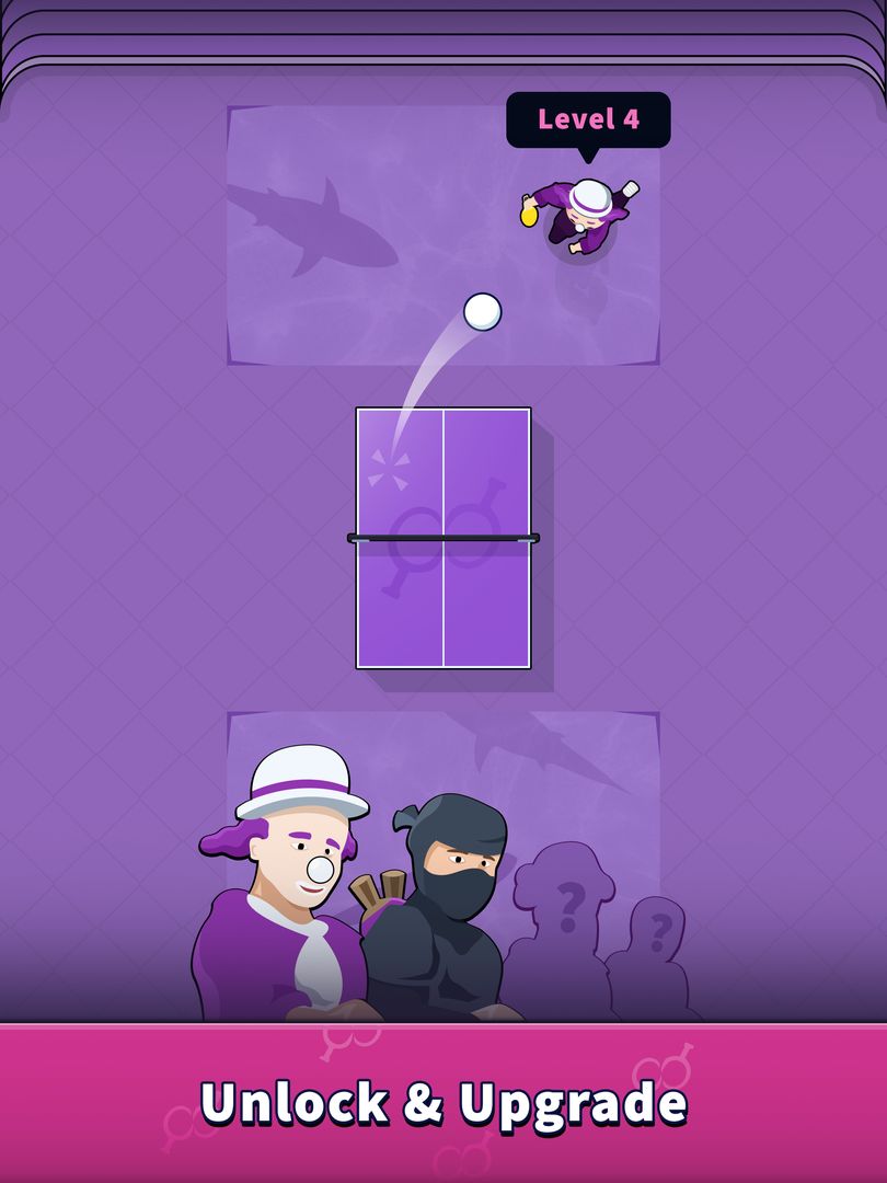 Pongfinity Duels: 일대일 온라인 탁구 게임 스크린 샷