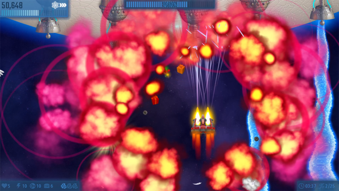 Screenshot of Chicken Invaders Universe
