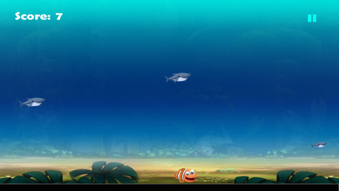 惊人的鲨鱼逃生 - 可爱的尼莫冒险游戏 screenshot game