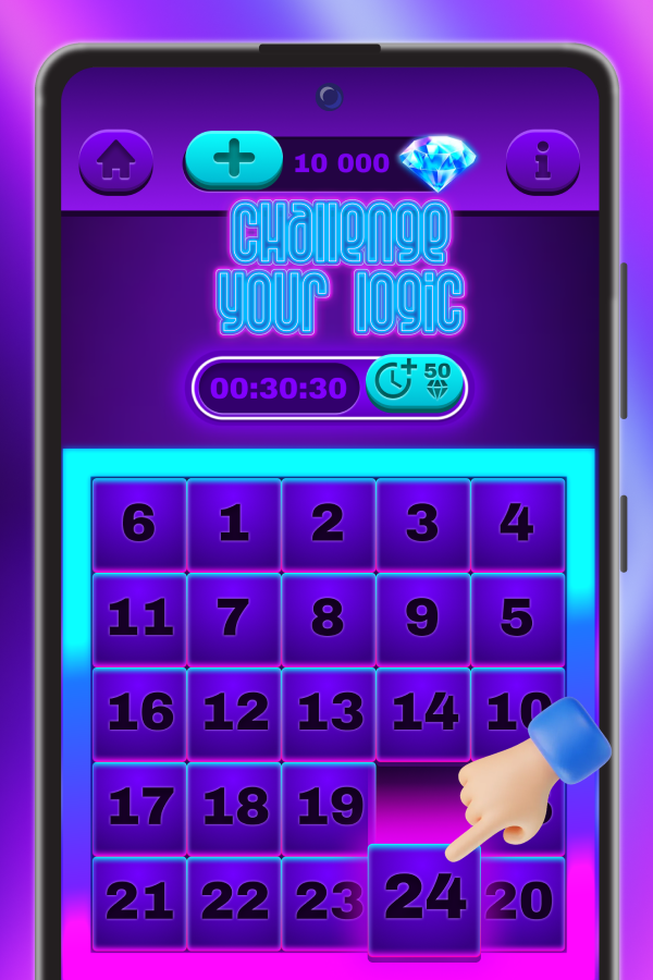 Cuplikan Layar Game Number Puzzle