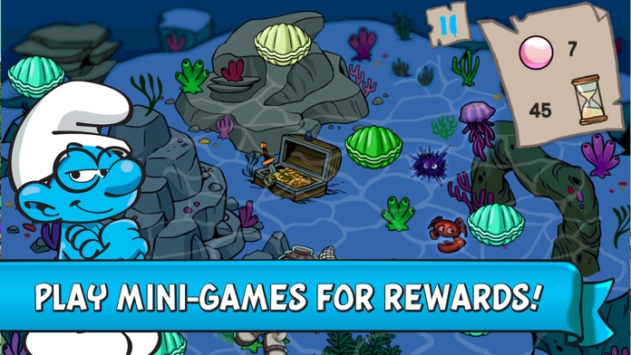Smurfs' Village ゲームのスクリーンショット