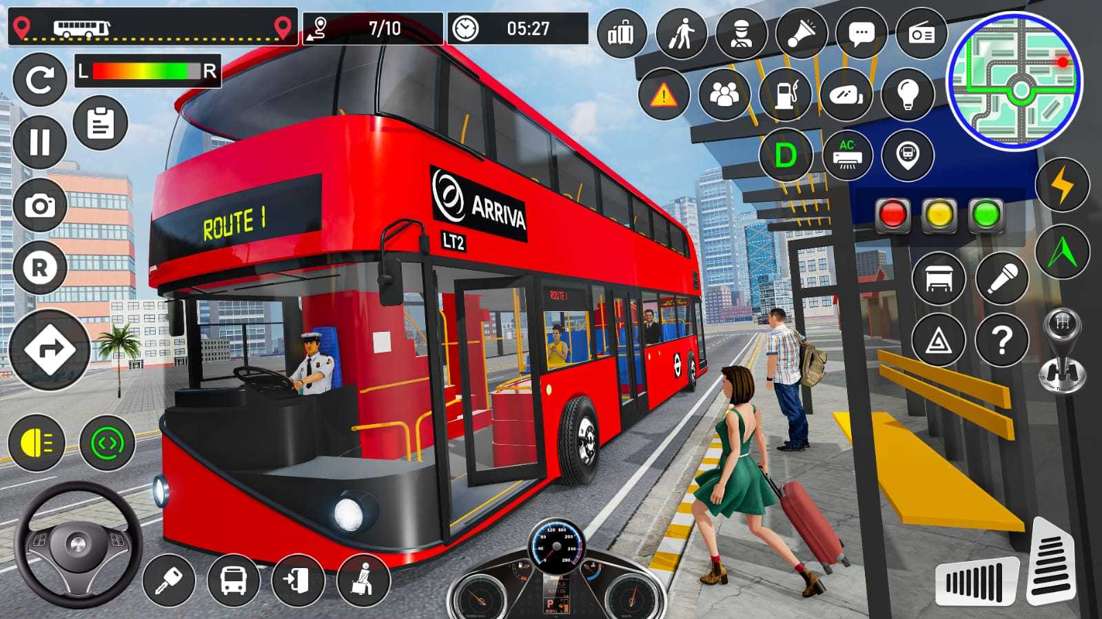 Captura de Tela do Jogo City Bus Simulator: Bus games