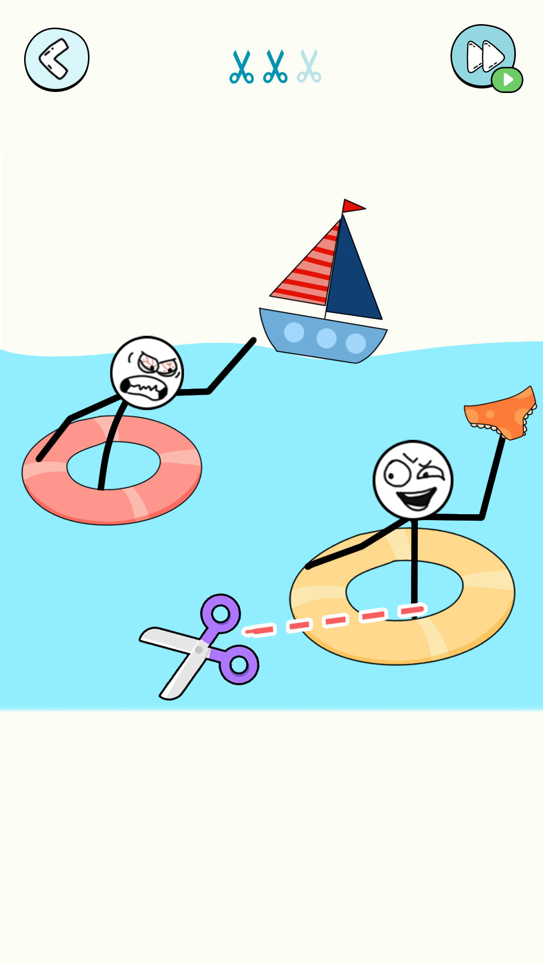 Cuplikan Layar Game Cut It: Stick Story