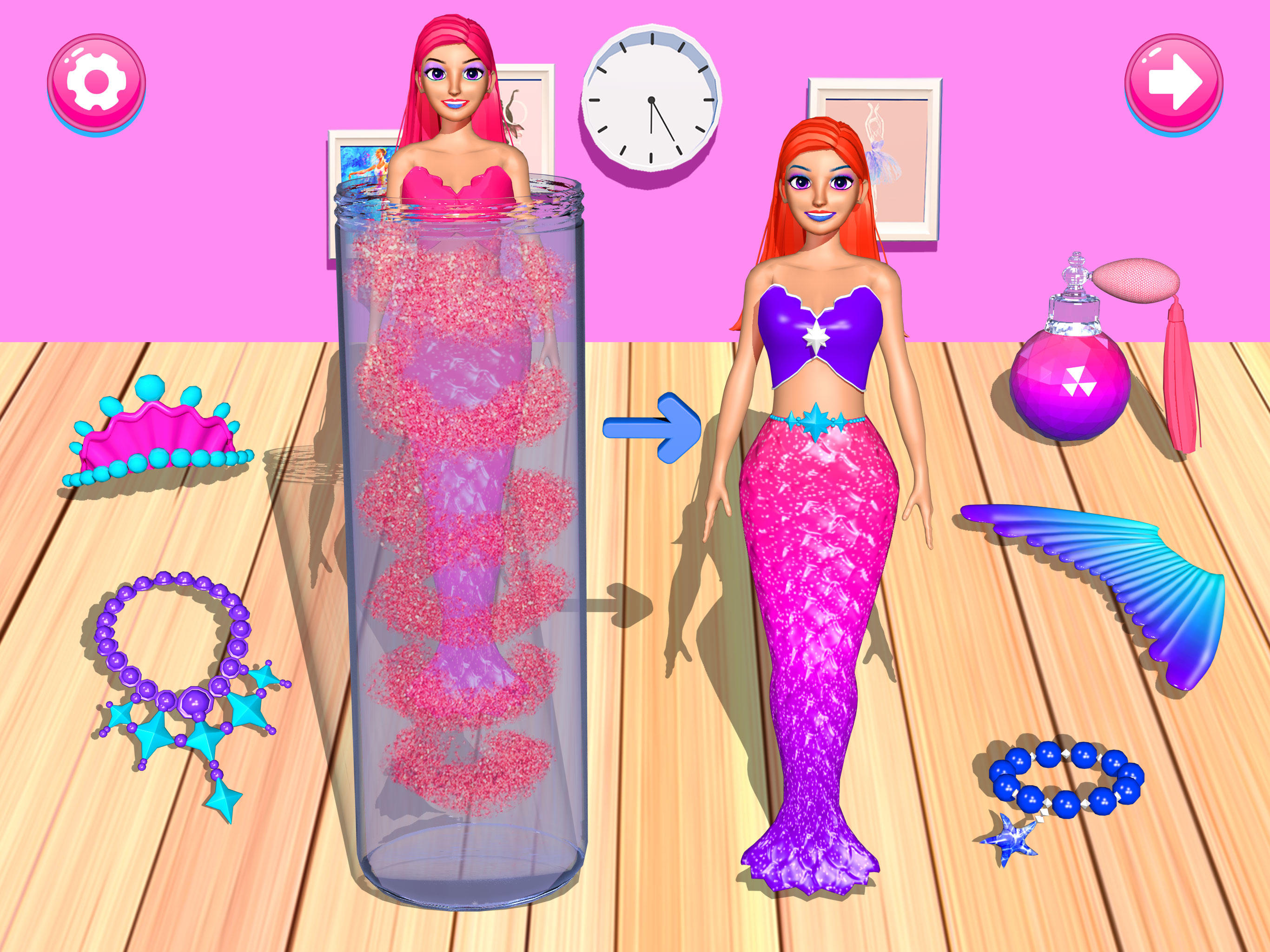 Cuplikan Layar Game Color Reveal Mermaid Games