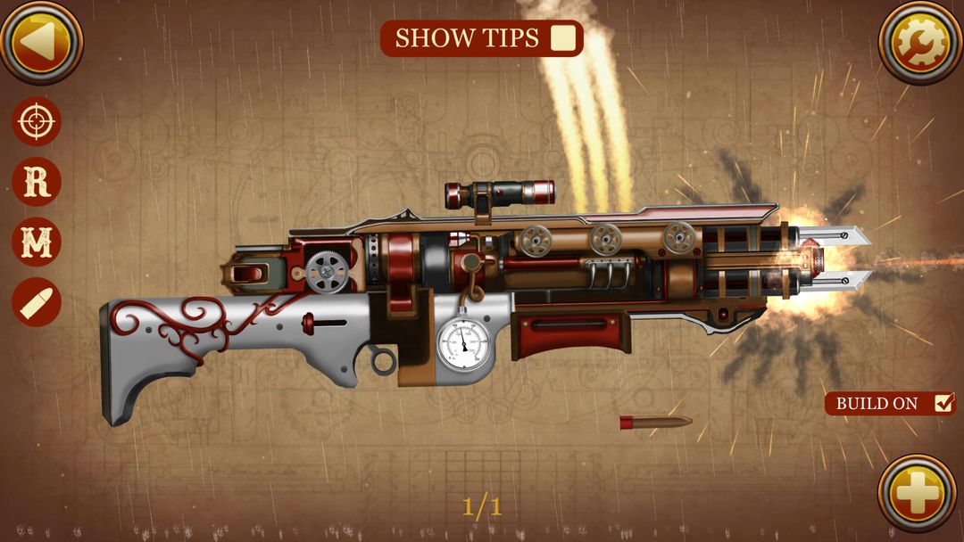 Screenshot of Steampunk Weapons Simulator