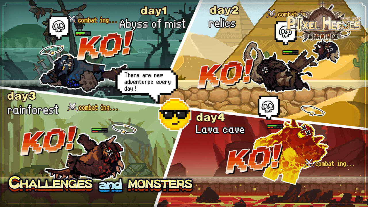 Pixel Heroes:Idle War Game Screenshot