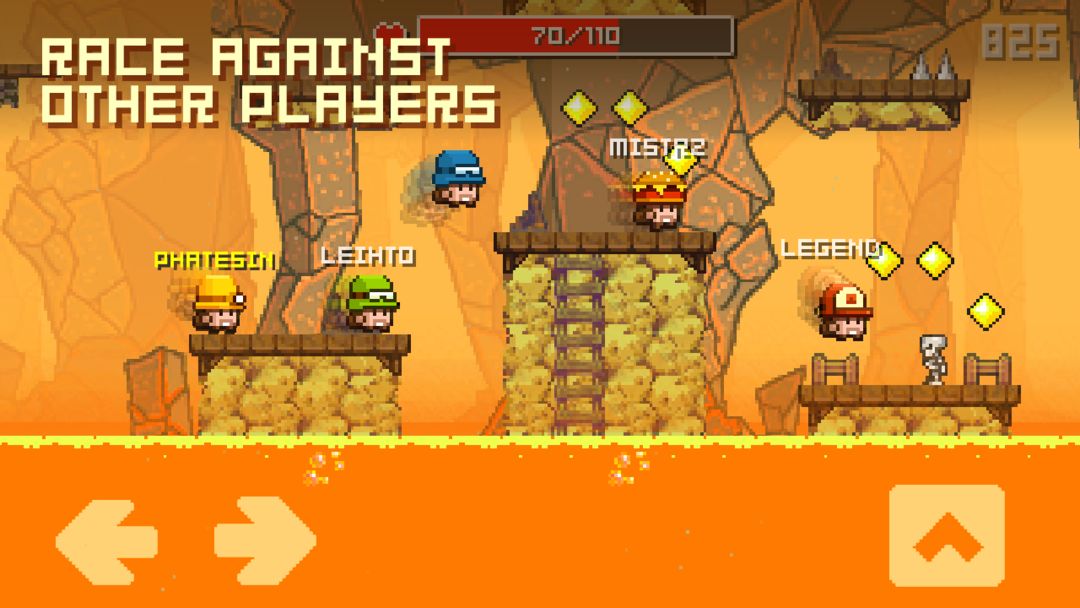 Screenshot of Caves - competitive platformer