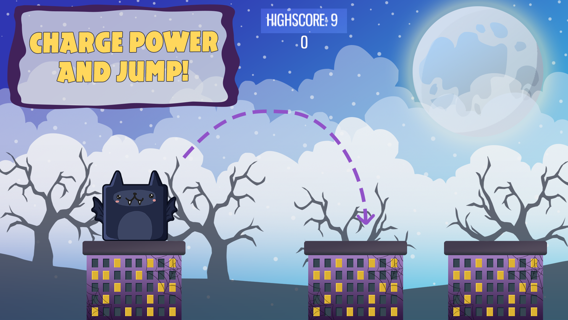 Halloween Spooky Jumpy Monsters Game Screenshot