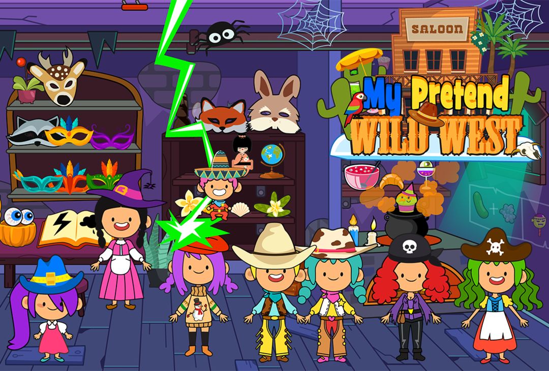My Pretend Wild West - Cowboy & Cowgirl Kids Games 게임 스크린 샷