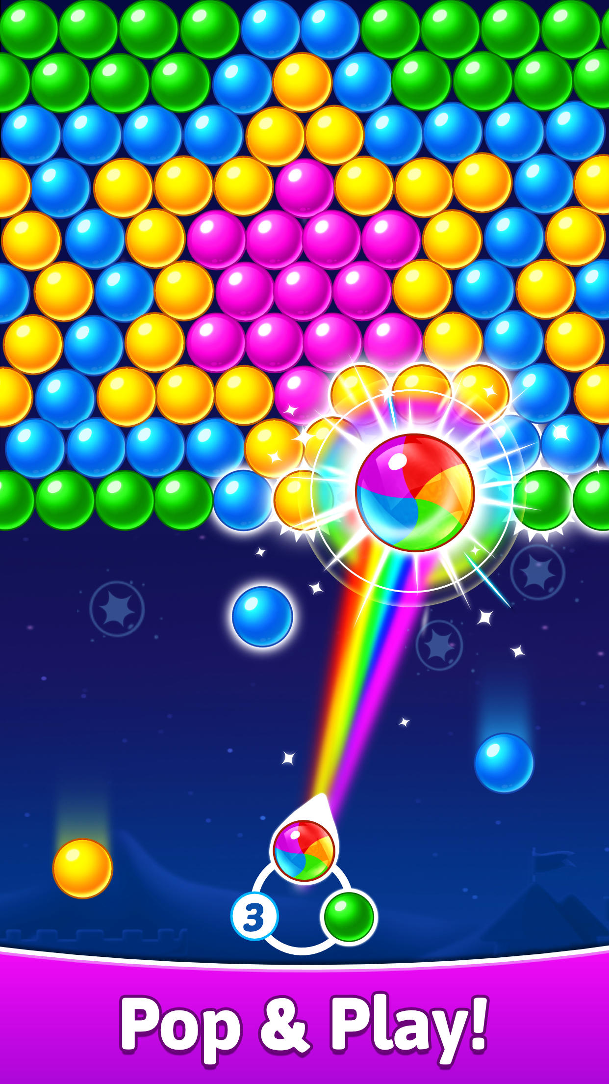 Bubble Shooter: Pastry Pop Game Screenshot