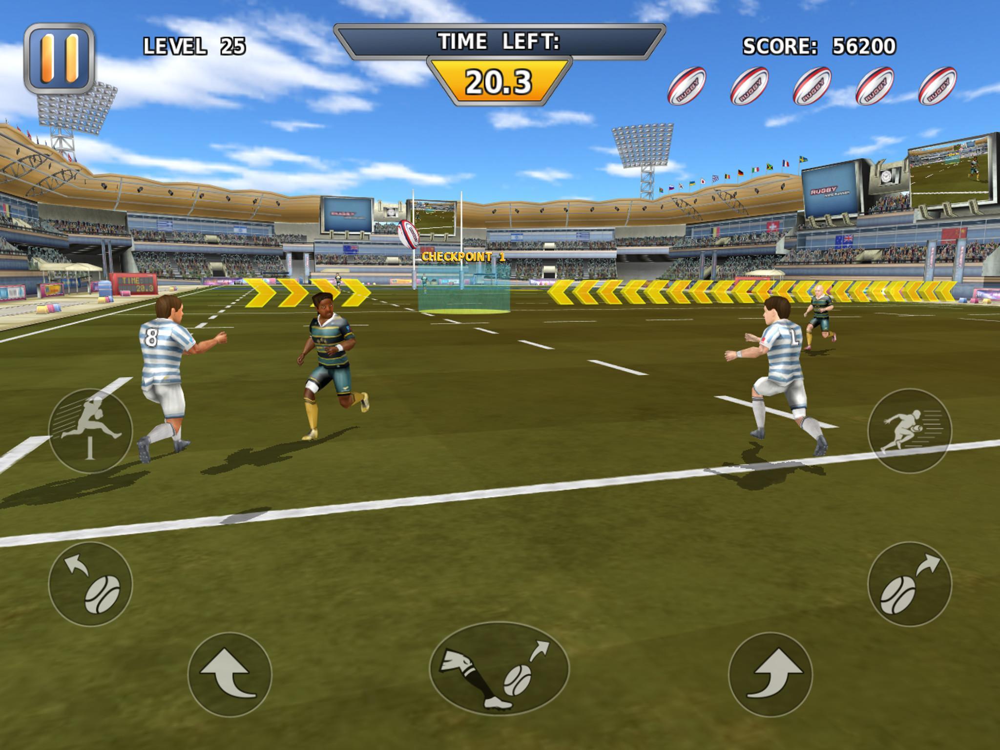 Rugby: Hard Runner Game Screenshot