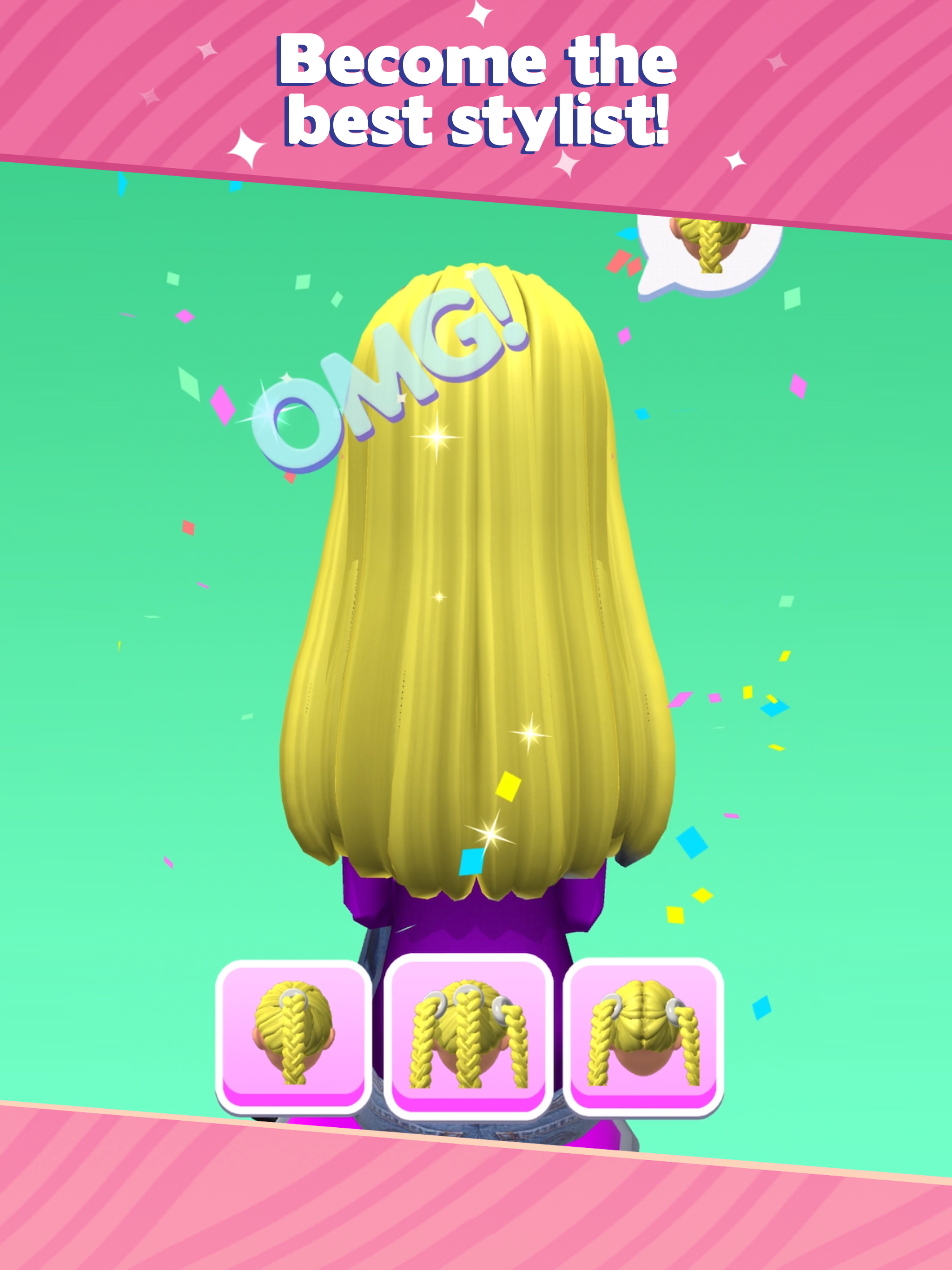 Braid Salon Game Screenshot
