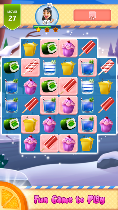 Cuplikan Layar Game Liz Food Crush 2