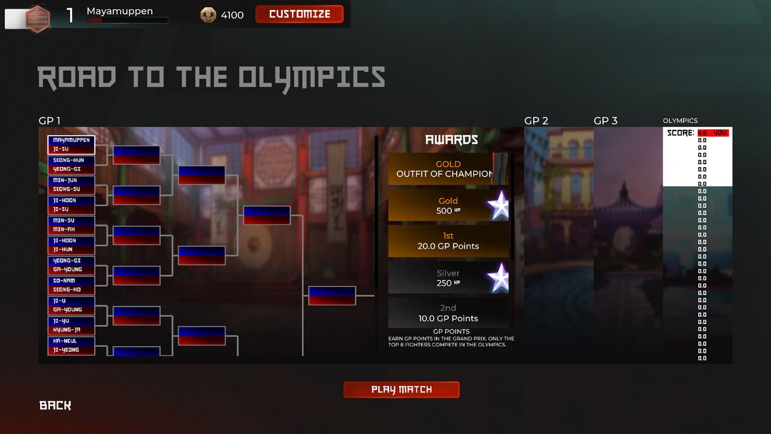 Screenshot of Taekwondo Grand Prix