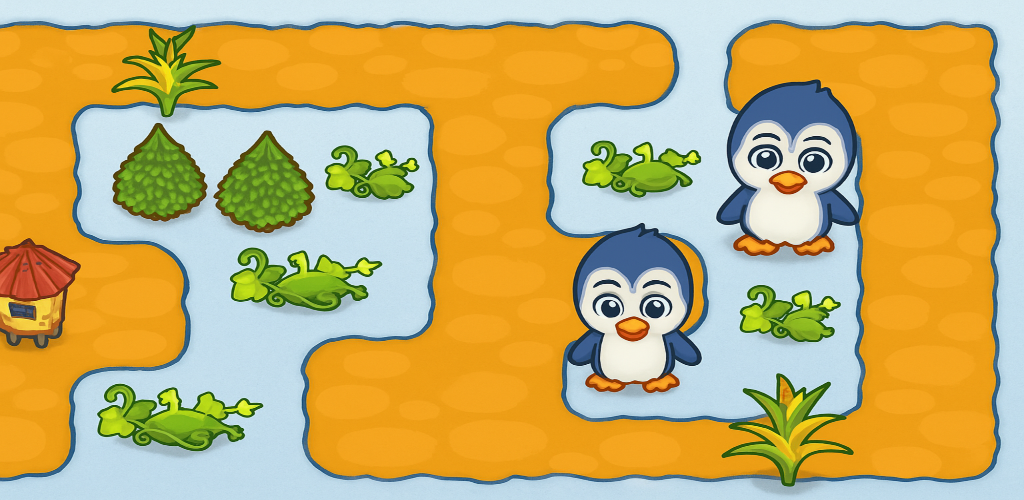 Penguin Merge Land screenshot