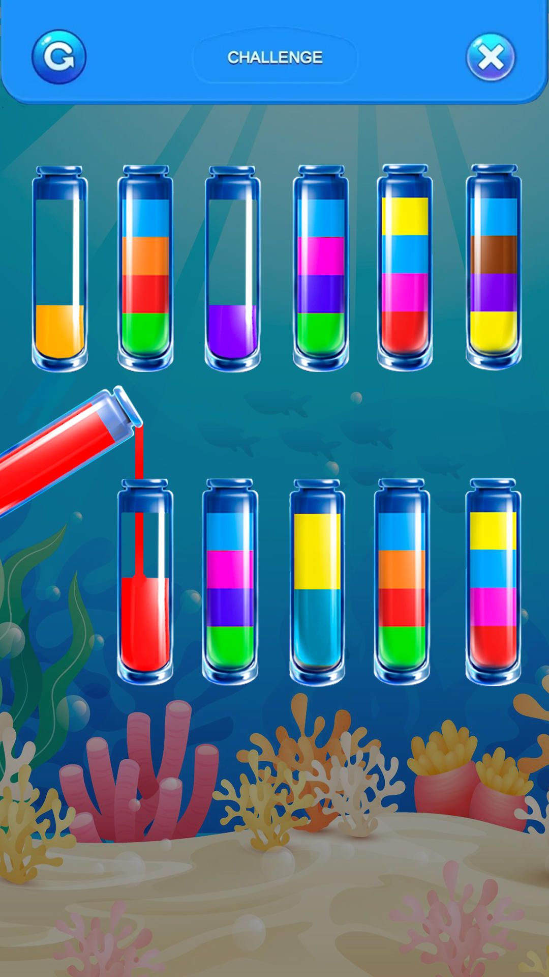 Water Sort: Puzzle Color Games Game Screenshot