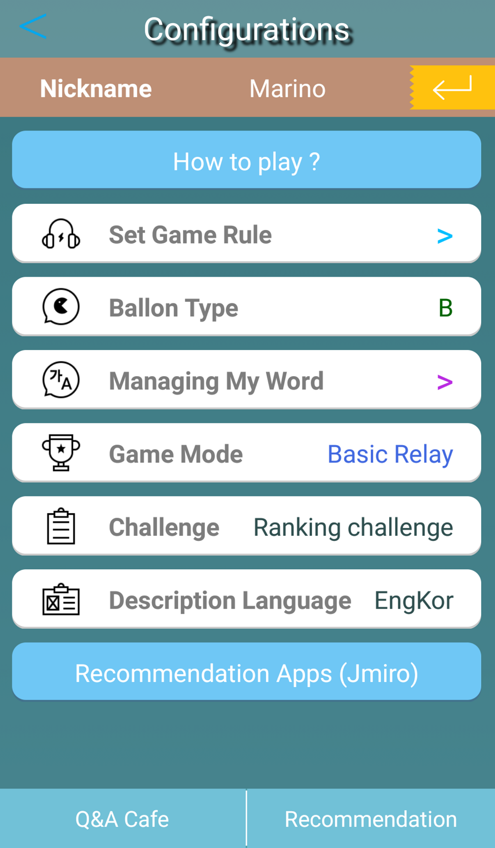 Korean Relay Game Screenshot