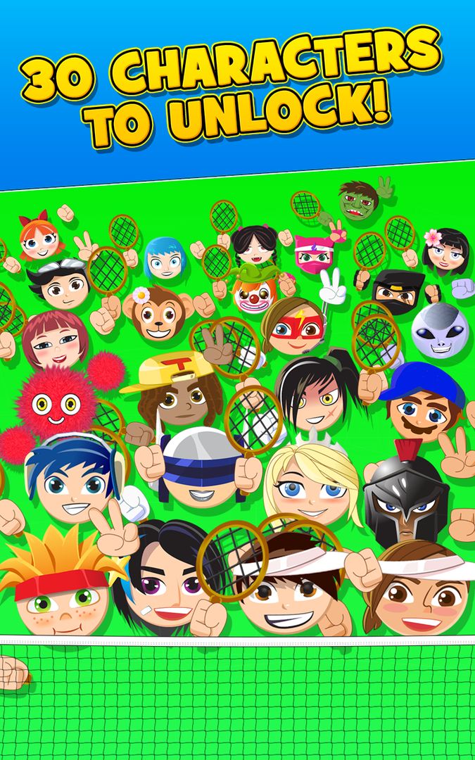 Screenshot of Bang Bang Tennis Game
