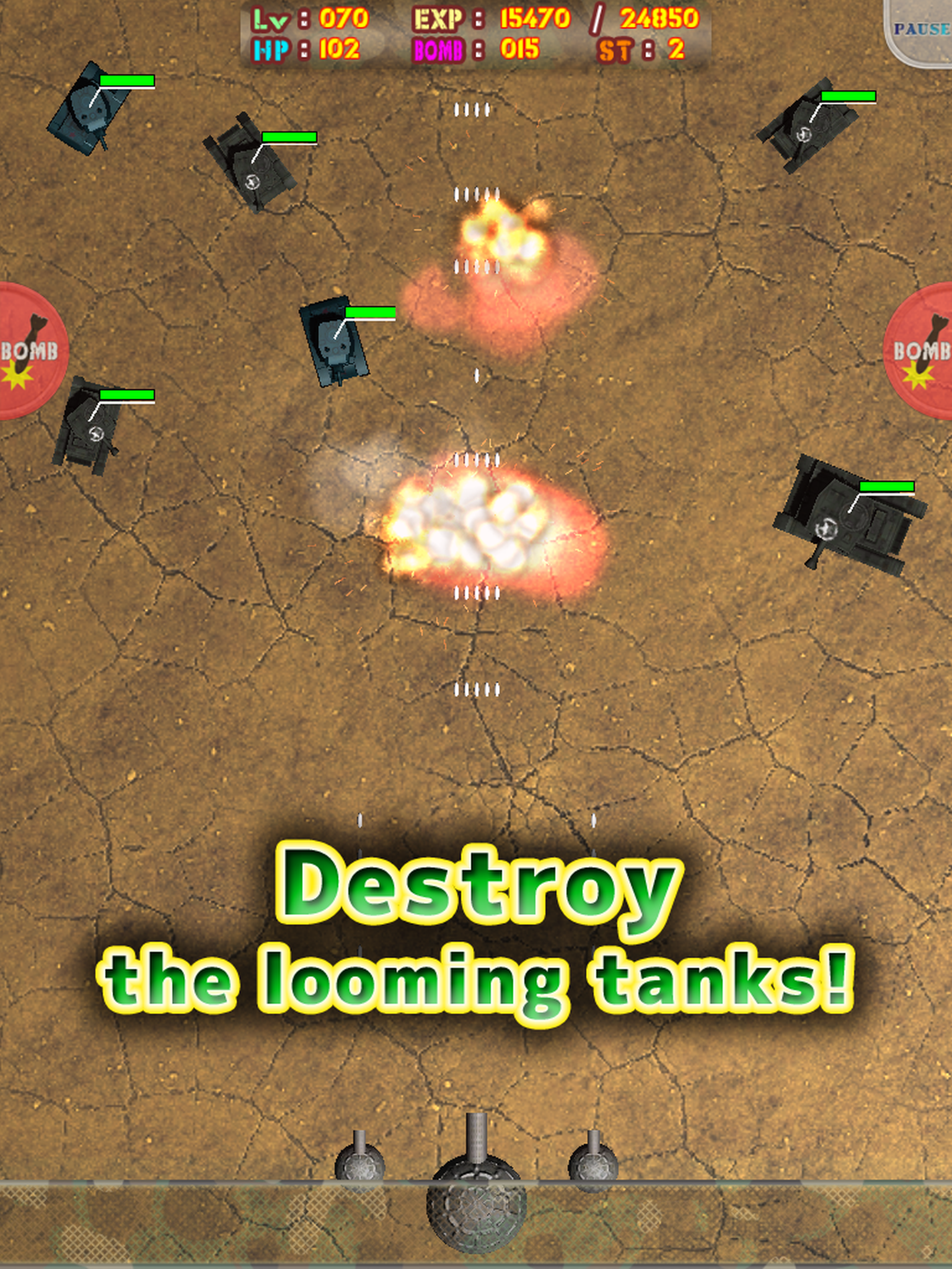 Destroy The Tanks! ภาพหน้าจอเกม