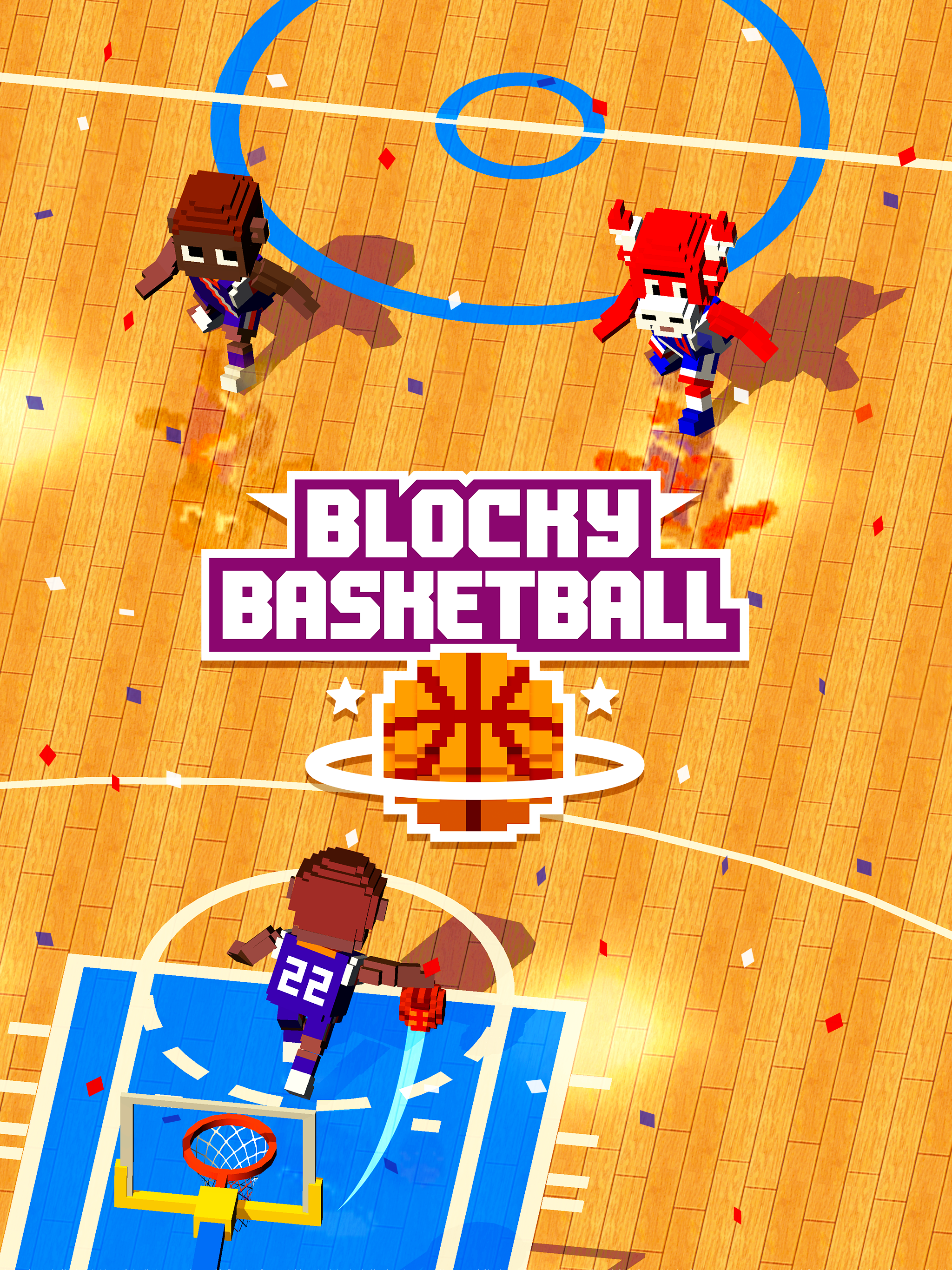 Blocky Basketball FreeStyle Game Screenshot